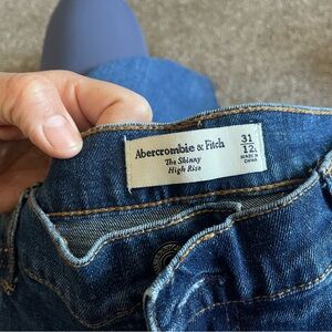 Abercrombie & Fitch Dark Blue High Rise Jeans